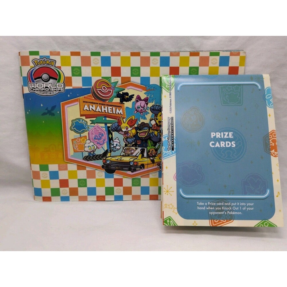 Pokemon World Championships 2025 Anaheim Winners Booklet And Paper Playmat